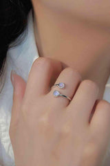 Affectionate Icon Natural Moonstone Toi Et Moi Ring-MXSTUDIO.COM