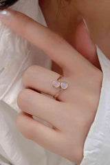 Affectionate Icon Natural Moonstone Toi Et Moi Ring-MXSTUDIO.COM