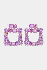 Ageless Glam Zinc Alloy Geometric Dangle Earrings-MXSTUDIO.COM