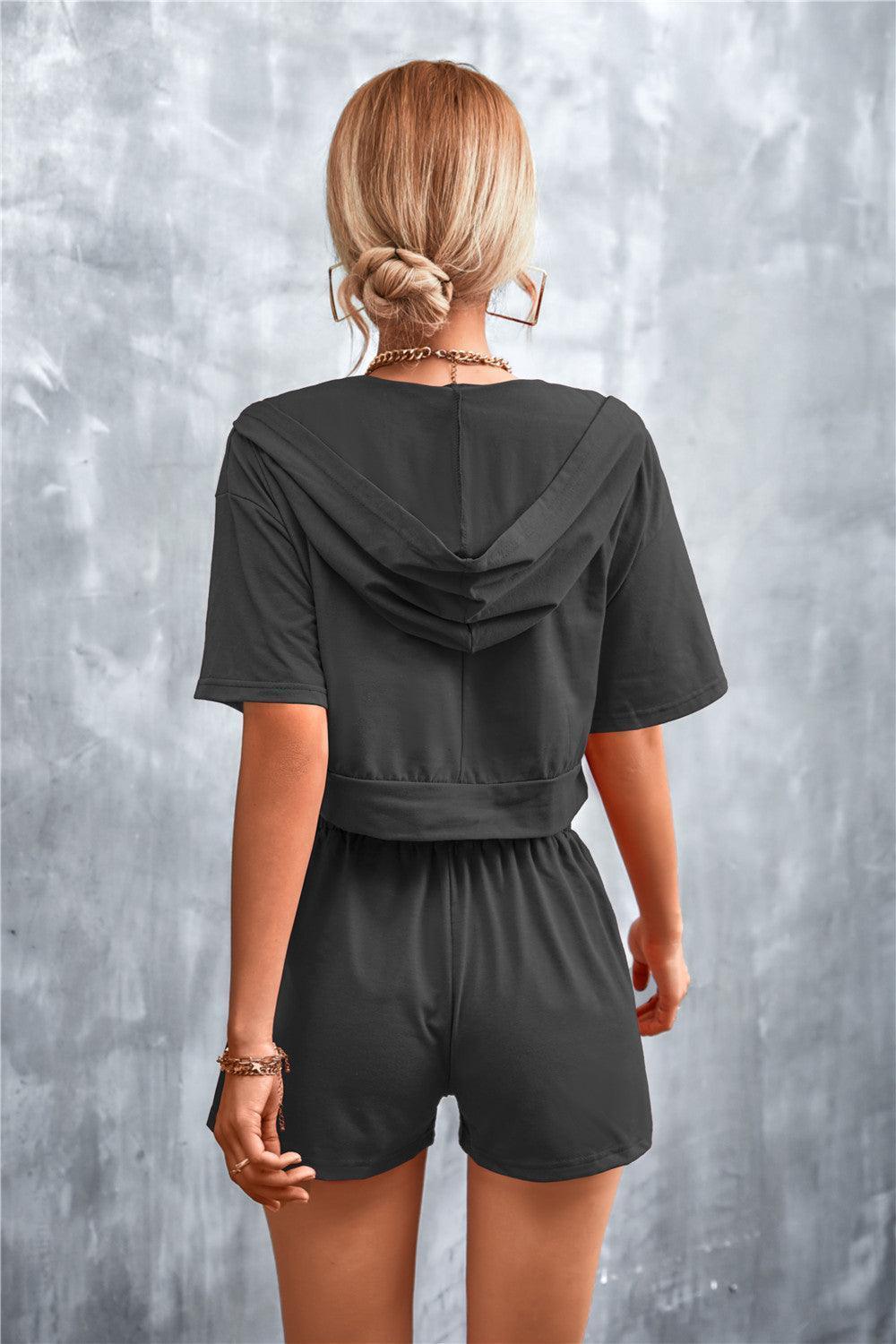 Agile Cropped T-Shirt and Shorts Set - MXSTUDIO.COM