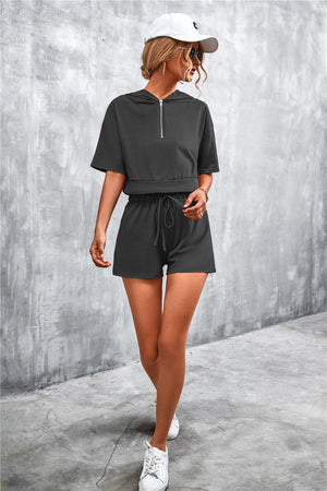 Agile Cropped T-Shirt and Shorts Set - MXSTUDIO.COM