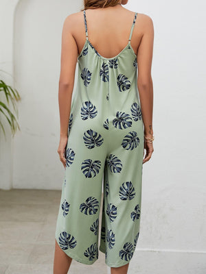 Airy Fresh Scoop Neck Cropped Wide Leg Jumpsuit - MXSTUDIO.COM