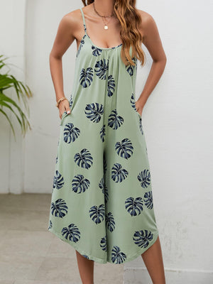 Airy Fresh Scoop Neck Cropped Wide Leg Jumpsuit - MXSTUDIO.COM