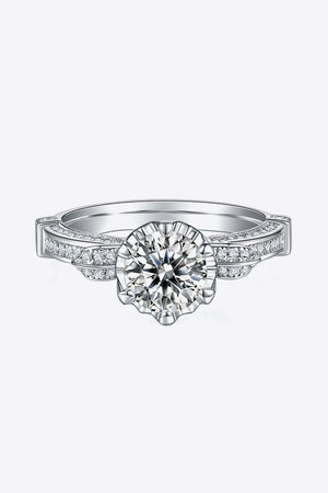 All Day Sparkle Zircon Accent 1 Carat Moissanite Ring - MXSTUDIO.COM