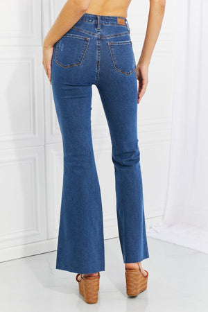 All Time Favorite Denim Flare Mid-Rise Jeans - MXSTUDIO.COM