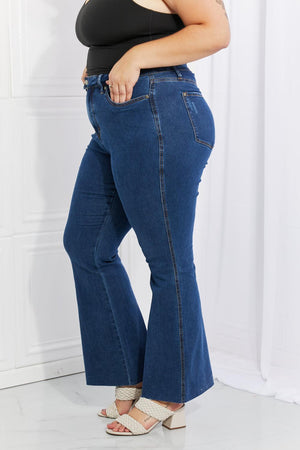 All Time Favorite Denim Flare Mid-Rise Jeans - MXSTUDIO.COM