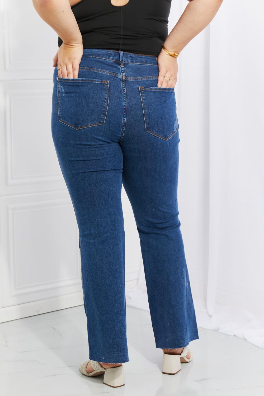 All Time Favorite Denim Flare Mid-Rise Jeans - MXSTUDIO.COM