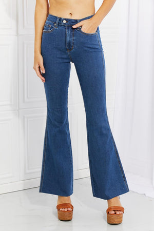 All Time Favorite Denim Flare Mid-Rise Jeans - MXSTUDIO.COM