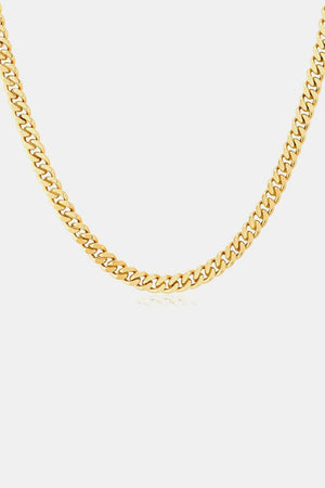 Alluring Presence 18K Gold Plated Curb Chain Necklace - MXSTUDIO.COM