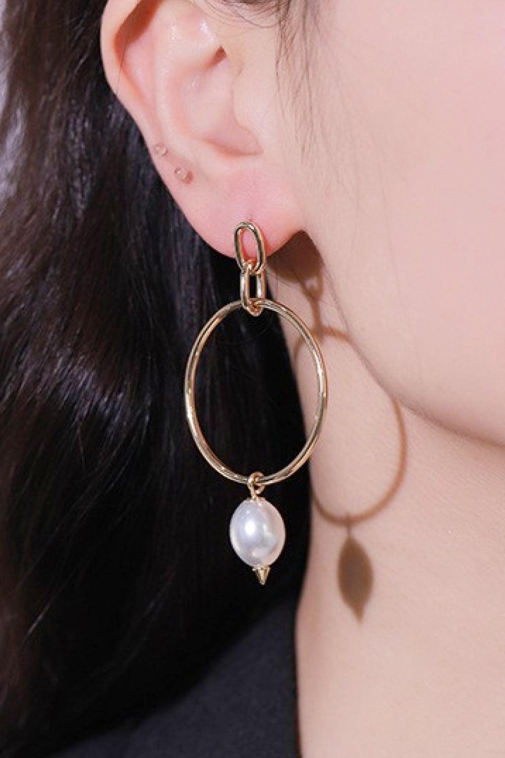 Always Conserved Pearl Drop Earrings - MXSTUDIO.COM