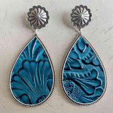 Always Cool Western Alloy Teardrop Earrings-MXSTUDIO.COM