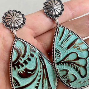 Always Cool Western Alloy Teardrop Earrings-MXSTUDIO.COM