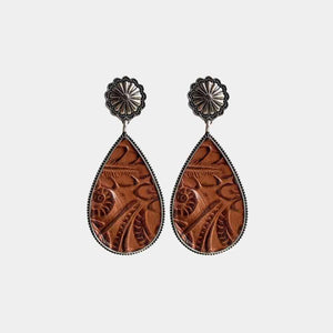 Always Cool Western Alloy Teardrop Earrings-MXSTUDIO.COM