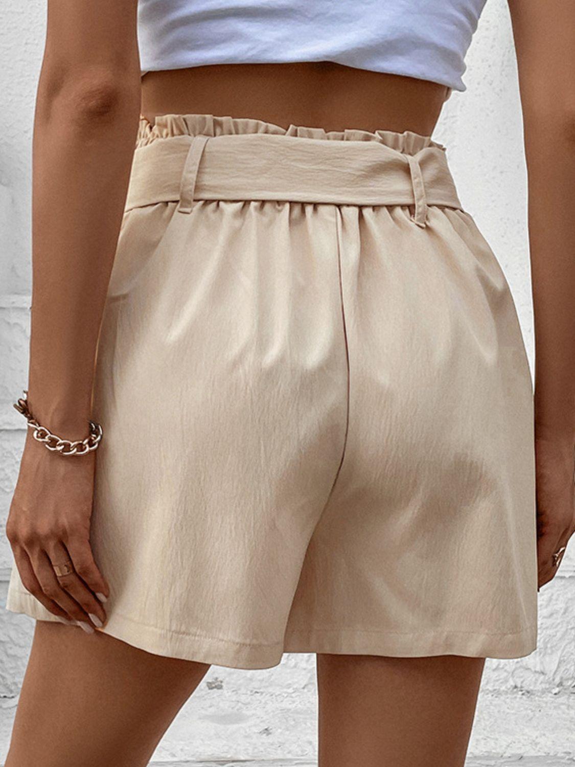 Always Ready High Waist Belted Shorts - MXSTUDIO.COM