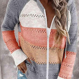 Amazing Autumn Zip Up Hooded Sweater-MXSTUDIO.COM