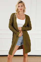 Amazing Cover Open Front Long Knitted Cardigan - MXSTUDIO.COM