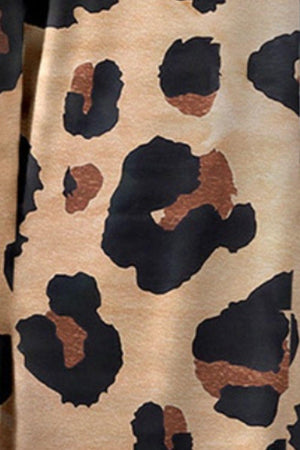 a close up of a leopard print shirt