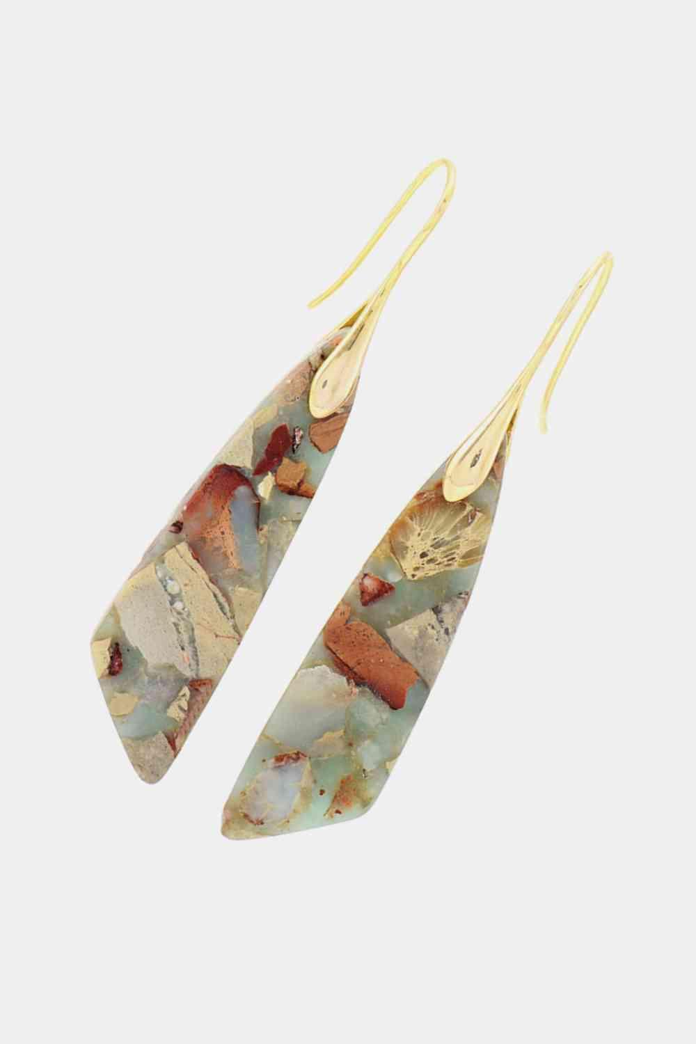 Amazingly Natural Stone Fashion Dangle Earrings-MXSTUDIO.COM