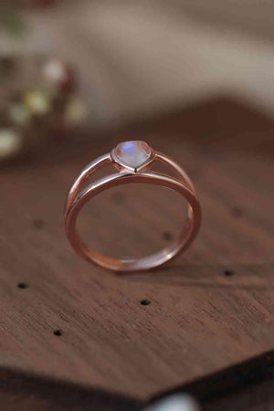 Amorous 925 Sterling Silver Moonstone Heart Ring-MXSTUDIO.COM