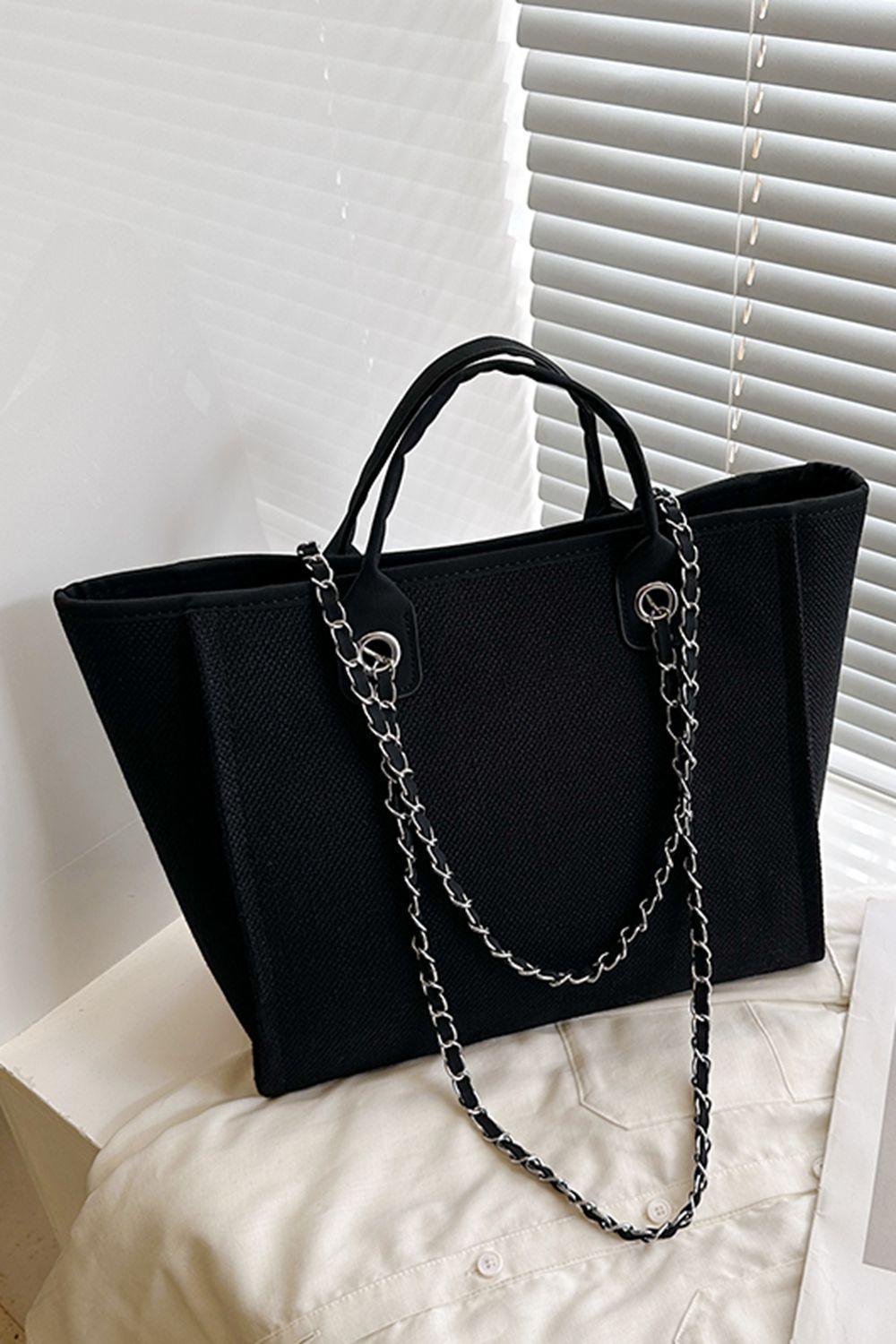 Ample Space Tote Bag With Shoulder Strap - MXSTUDIO.COM