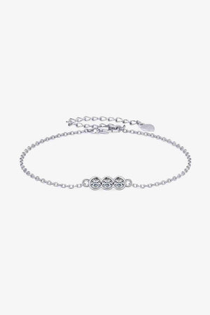 Amplifying 925 Sterling Silver Moissanite Bracelet-MXSTUDIO.COM