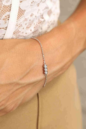 Amplifying 925 Sterling Silver Moissanite Bracelet-MXSTUDIO.COM