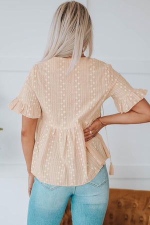 Angelic Charm Babydoll Ruffle Blouse - MXSTUDIO.COM