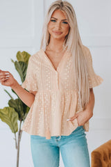 Angelic Charm Babydoll Ruffle Blouse - MXSTUDIO.COM