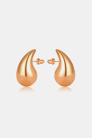 Appealing Big Size Water Drop Brass Earrings - MXSTUDIO.COM