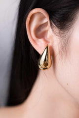 Appealing Big Size Water Drop Brass Earrings - MXSTUDIO.COM