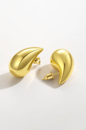 Appealing Big Size Water Drop Brass Earrings - MXSTUDIO.COM