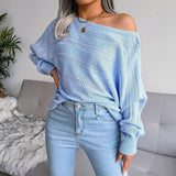 Appealing Rib Knit Boat Neck Sweater - MXSTUDIO.COM