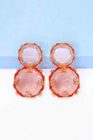 Appear Lovely Frame Geometric Dangle Earrings-MXSTUDIO.COM