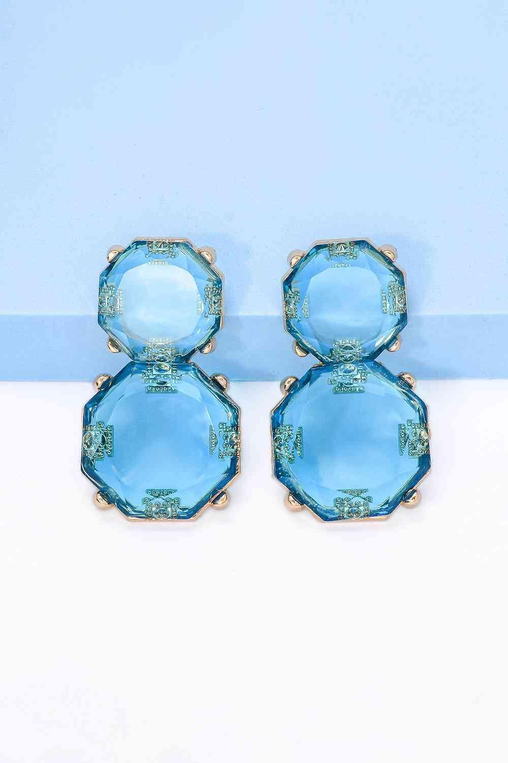 Appear Lovely Frame Geometric Dangle Earrings-MXSTUDIO.COM