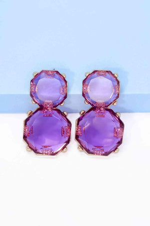 Appear Lovely Frame Geometric Dangle Earrings-MXSTUDIO.COM