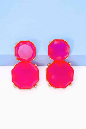 Appear Lovely Frame Geometric Dangle Earrings-MXSTUDIO.COM