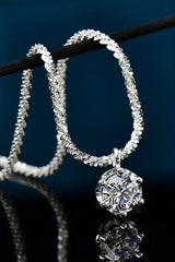 Astound Me Round Shape 1 Carat Moissanite Necklace - MXSTUDIO.COM