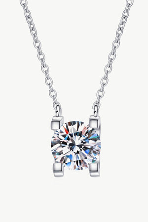 Astounding 1 Carat Moissanite Necklace Womens - MXSTUDIO.COM