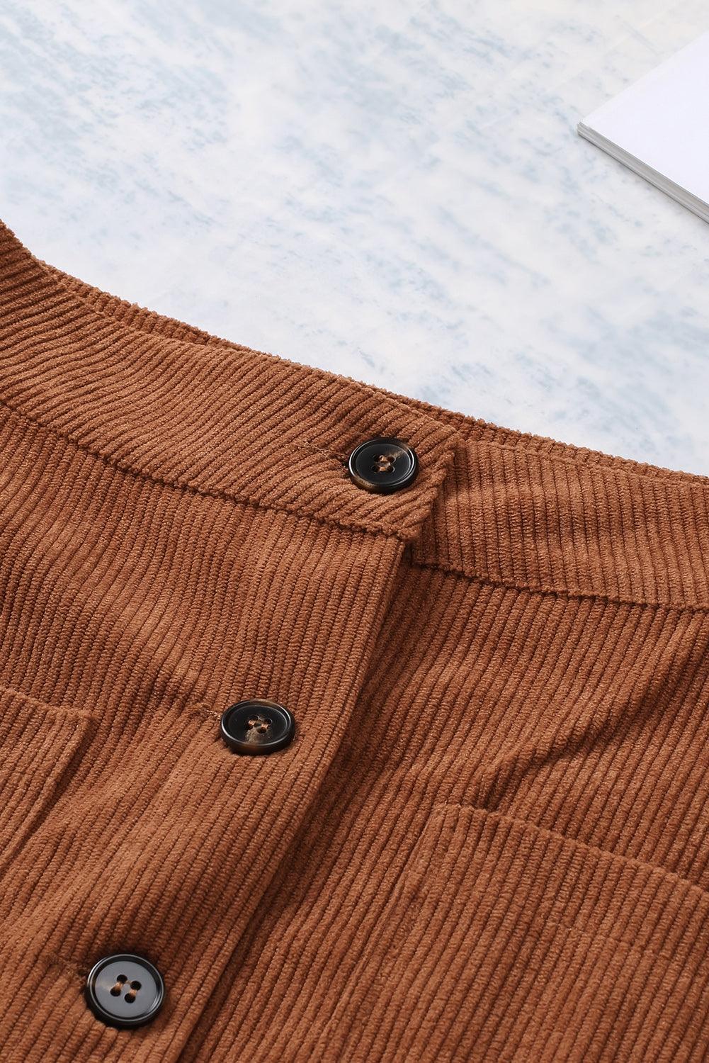 At Leisure Corduroy Mini Skirt - MXSTUDIO.COM