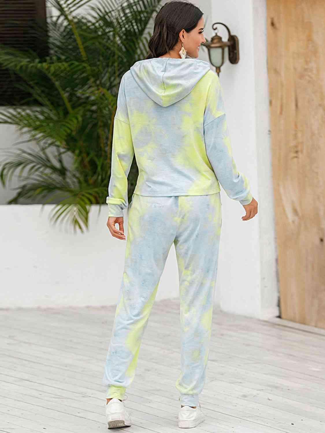 Athleisure Tie Dye Hoodie and Sweatpants Set - MXSTUDIO.COM