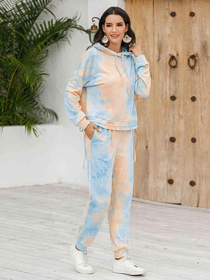 Athleisure Tie Dye Hoodie and Sweatpants Set - MXSTUDIO.COM