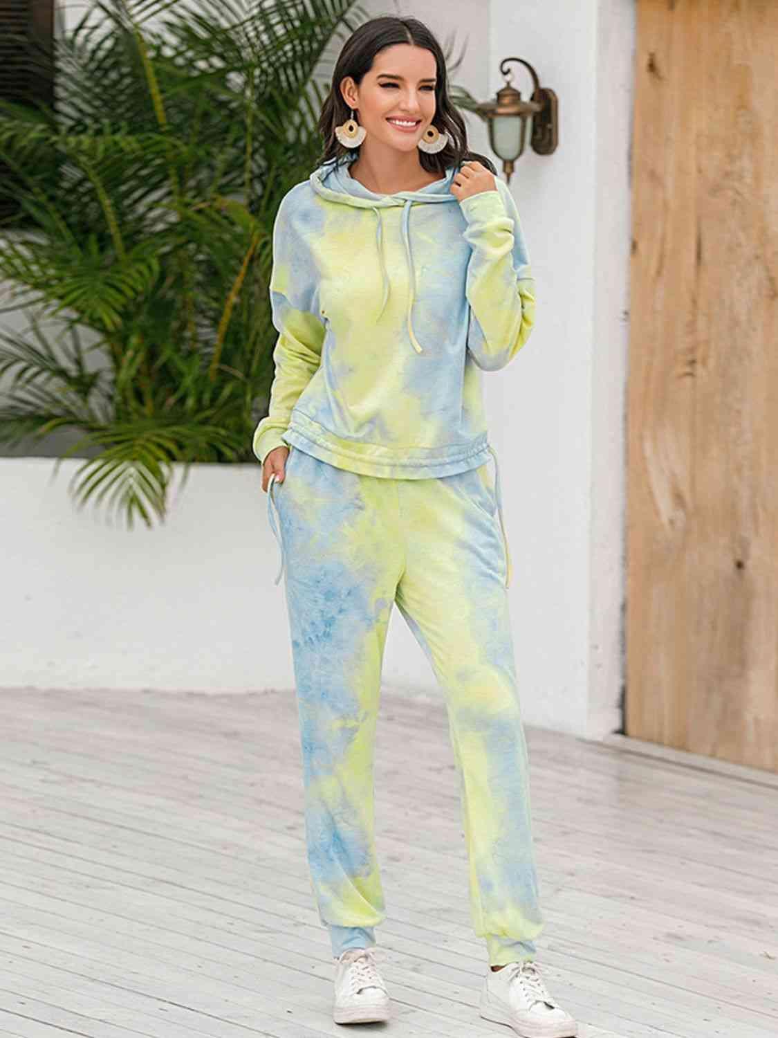 Athleisure Tie Dye Hoodie and Sweatpants Set - MXSTUDIO.COM