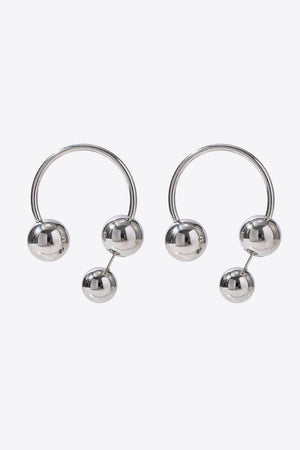 Attract Attention Stainless Steel Ball Earrings - MXSTUDIO.COM