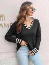 Autumn Basic Long Sleeve Collared Sweater - MXSTUDIO.COM