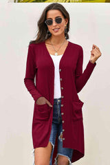 Autumn Companion Buttoned Long Cardigan - MXSTUDIO.COM