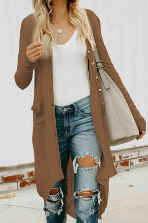 Autumn Companion Buttoned Long Cardigan - MXSTUDIO.COM