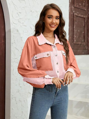 Autumn Darling Crop Shirt Jacket - MXSTUDIO.COM