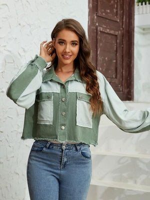 Autumn Darling Crop Shirt Jacket - MXSTUDIO.COM