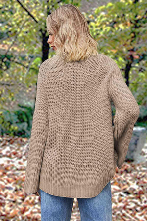 Autumn Feels Long Sleeve Open Knit Sweater - MXSTUDIO.COM