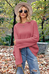 Autumn Feels Long Sleeve Open Knit Sweater - MXSTUDIO.COM